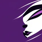 bold purple eyeliner image